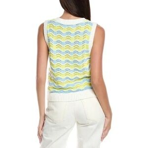 & ISLA Chloe wave stripe vest M New
